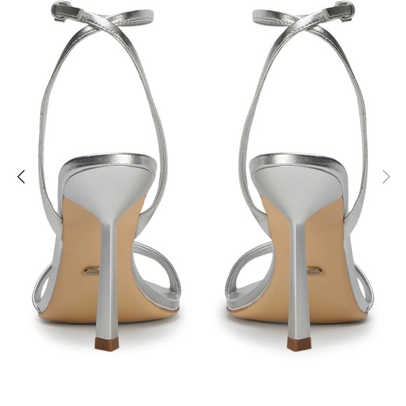Tony Bianco Silver Nappa Metallic Heels - Picture 3 of 16
